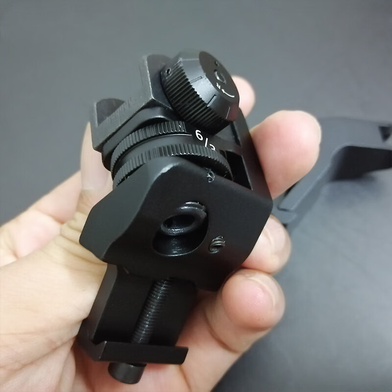 416机瞄 特洛伊y型o型螃蟹钻石折叠slr hk416机瞄前后准星玩具模型 45