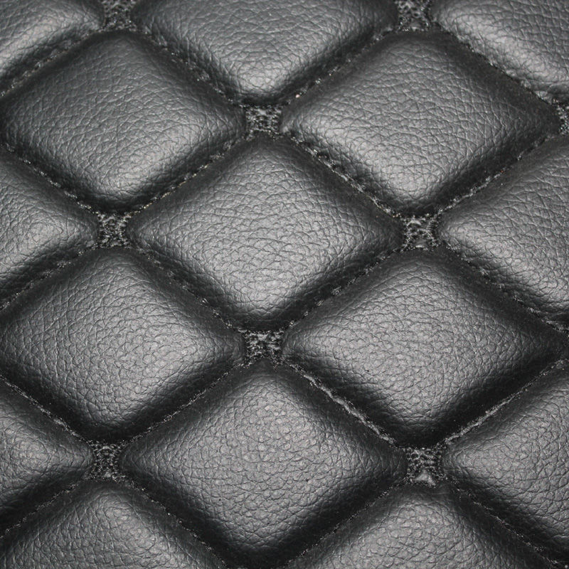 汽车360软包地胶全覆盖全包围成型地板革环保车用地板皮手缝地毯大红