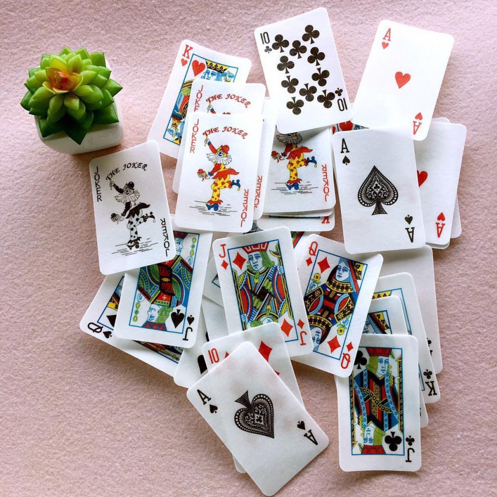 可食用糯米纸扑克牌蛋糕装饰可以吃的钱糯米纸蝴蝶花朵麻将片原味美