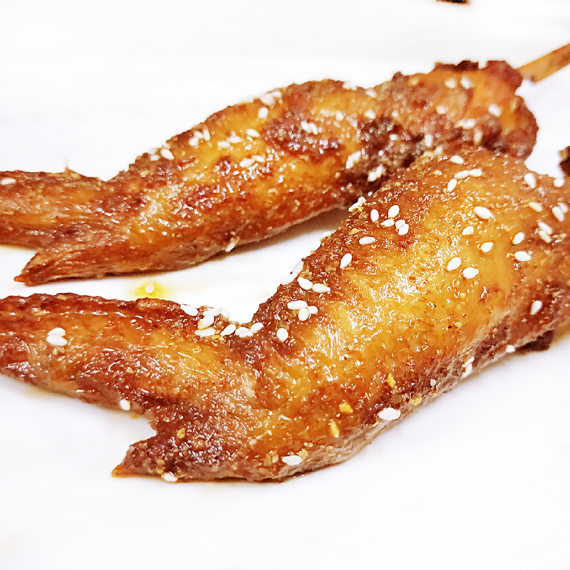 奥尔良烤鸡翅全翅烧烤串食材半成品翅20支