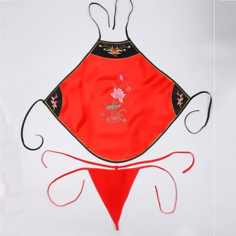 肚兜女性感火辣套装女士透明复古情调衣服套装心机睡衣个性内衣全少