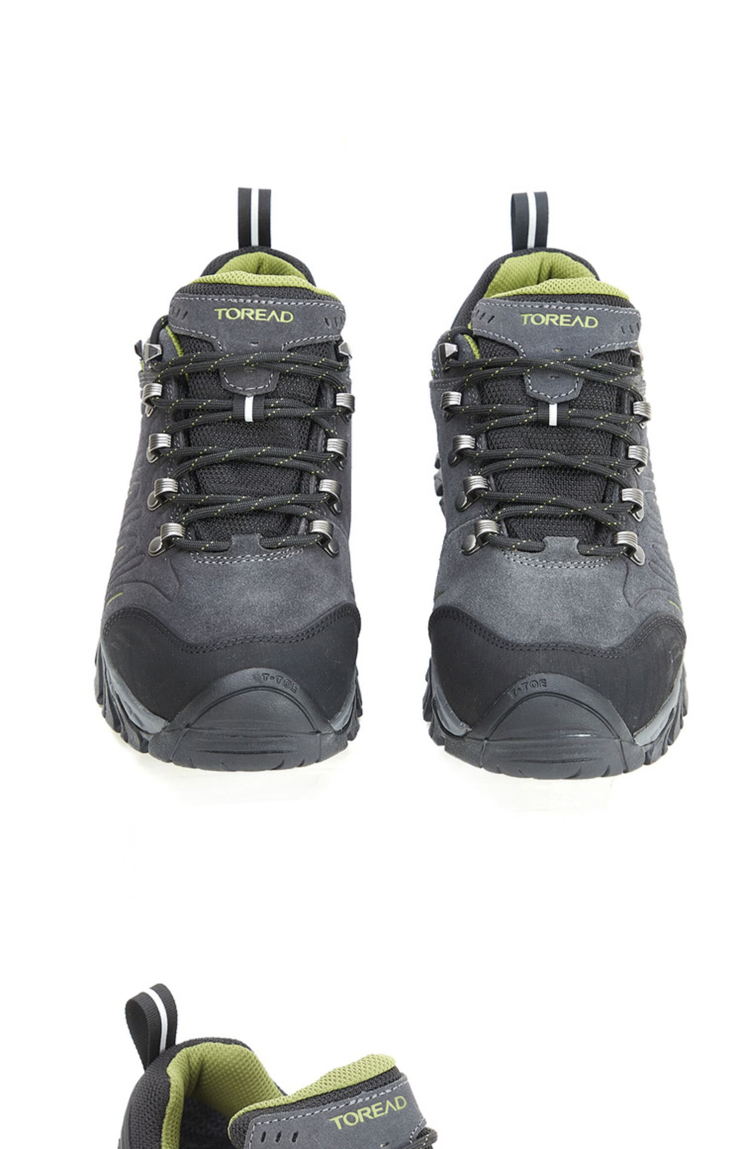 探路者女鞋登山鞋秋季新款运动鞋户外旅行徒步鞋潮tfai92706女款油泥