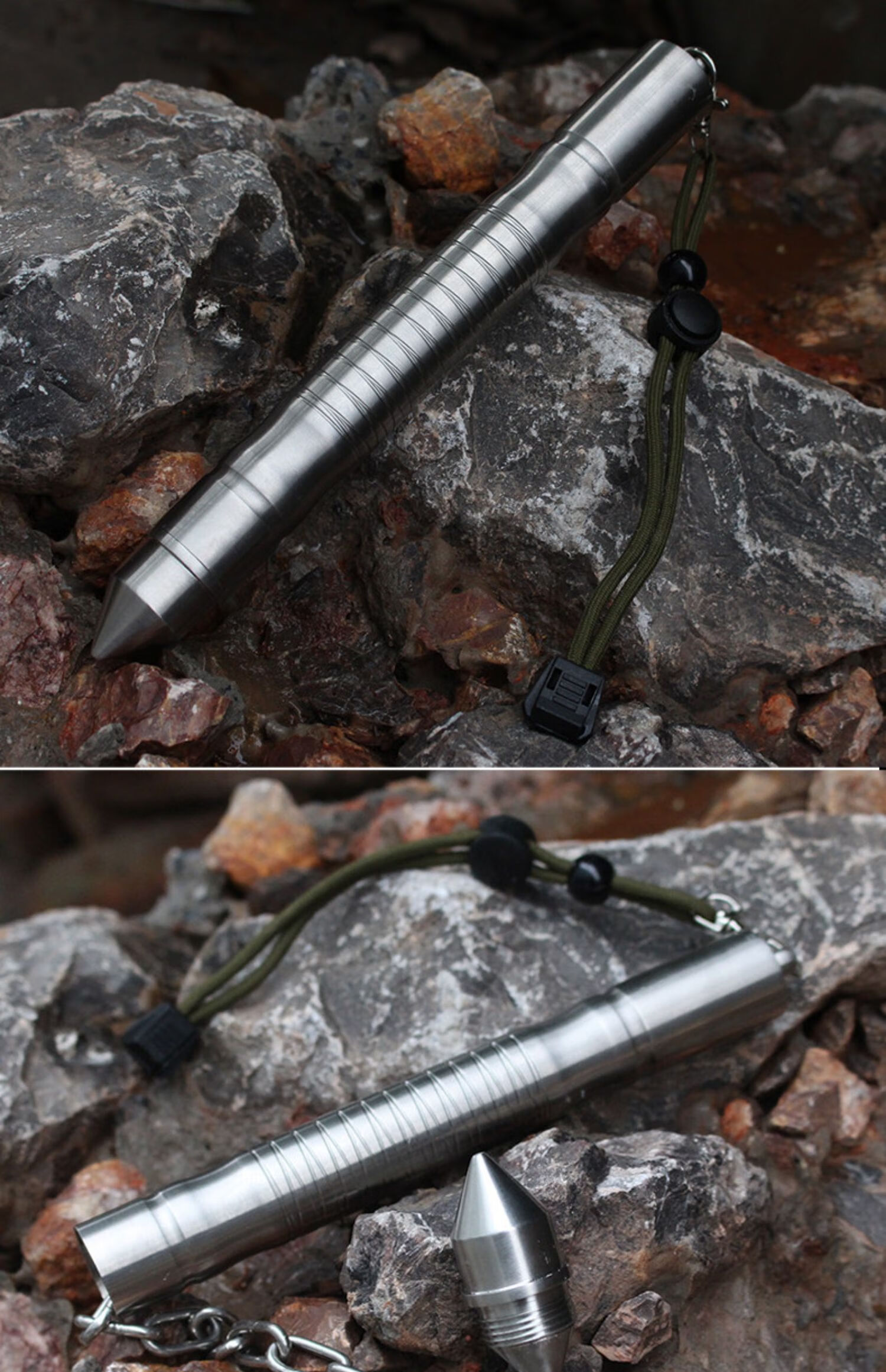 美式防身棍男自卫三节防身用品女子防卫器材保安棍子甩鞭伸缩【图片