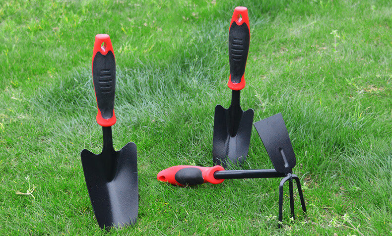 园艺种花种菜工具套装 不锈钢小铲子耙子锄头阳台花园园林工具 黑铁匠