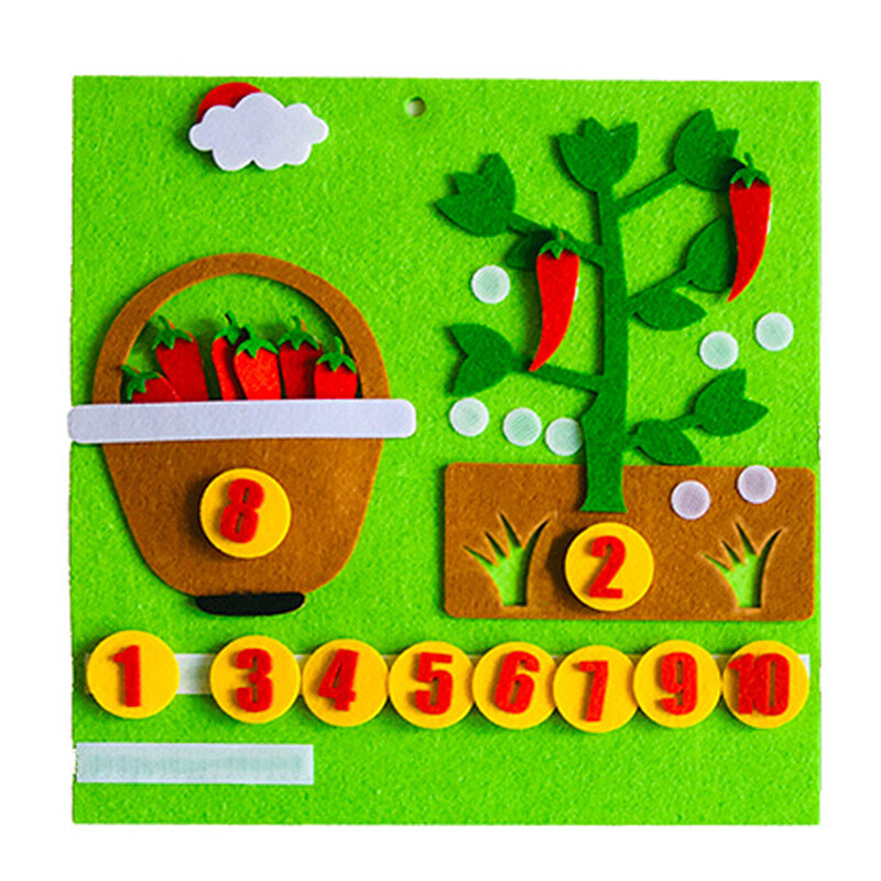 数学区域区角玩具排序手指小班中班大班自制玩教具材料小猴吃香蕉手指