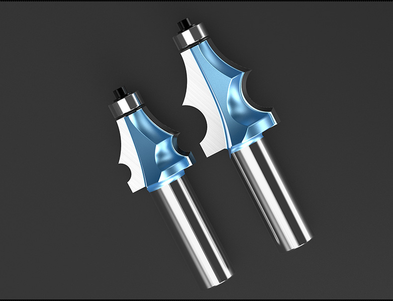 进口料刀具电木铣修边机锣刀镂铣刀木工一条线刀1/21/4柄 工业级一条