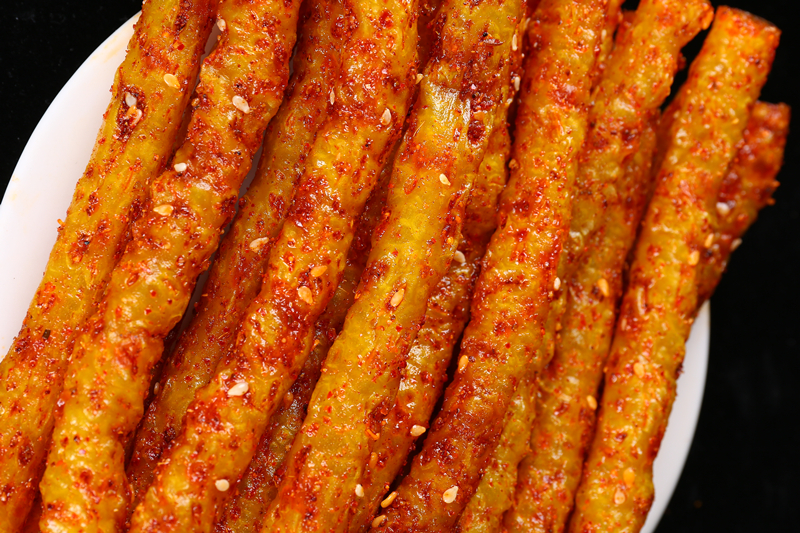 江西特产萍乡条子麻辣儿时手工辣条童年辣棒回忆怀旧自制面筋零食条子