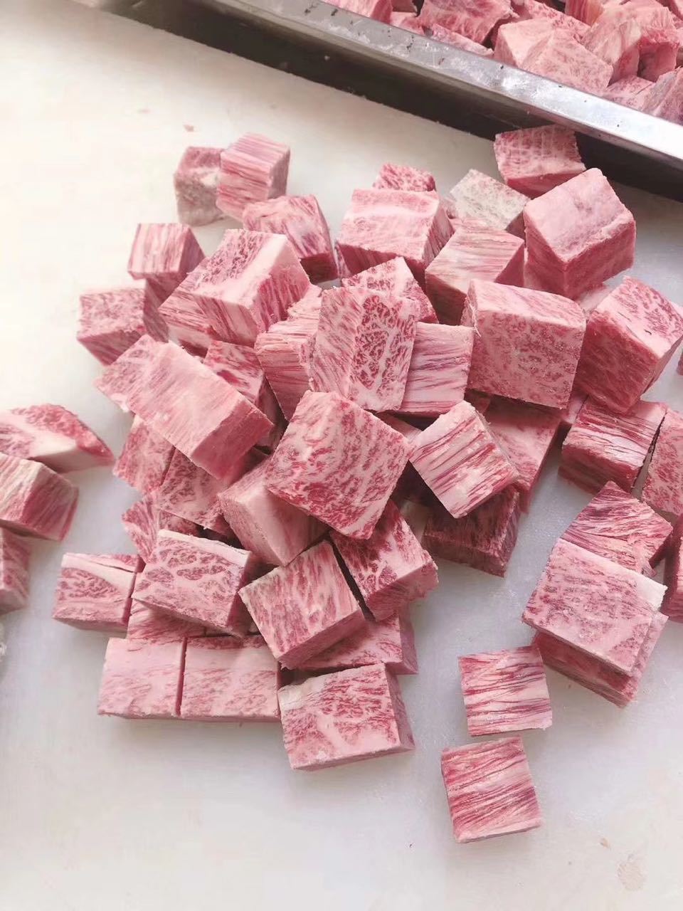 m12澳大利亚纯血a5飞弹牛霜降雪花和牛牛肉粒500g调料原切2盒 m12牛肉