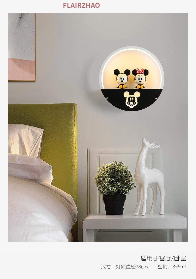 壁灯床头卡通儿童壁灯客厅楼梯过道现代简约创意北欧卧床头灯背景墙