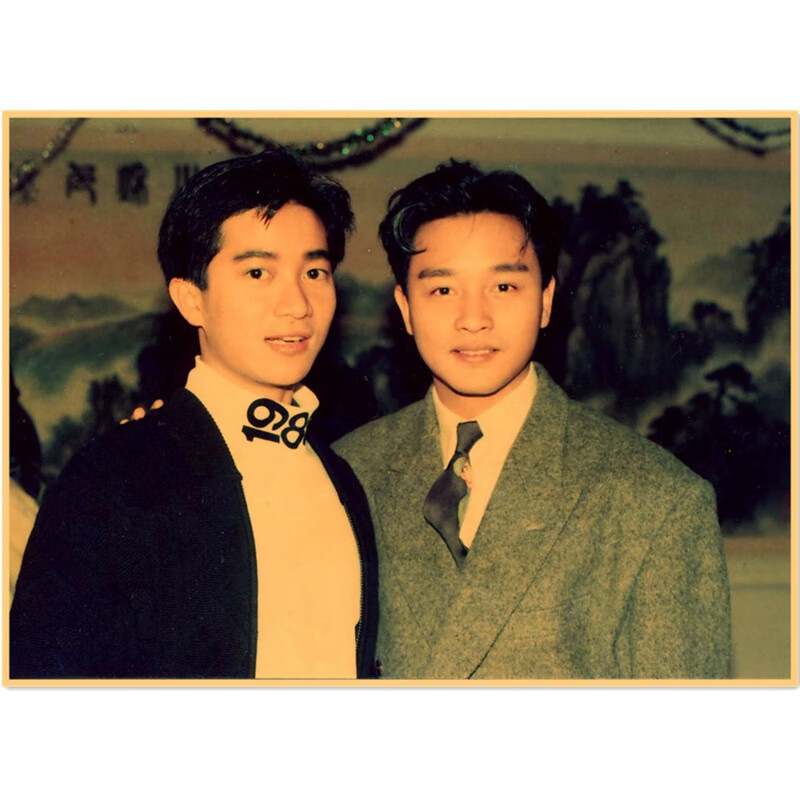 海报墙纸8090年代港台歌星海报怀旧老照片酒吧餐厅挂画墙贴 17【图片