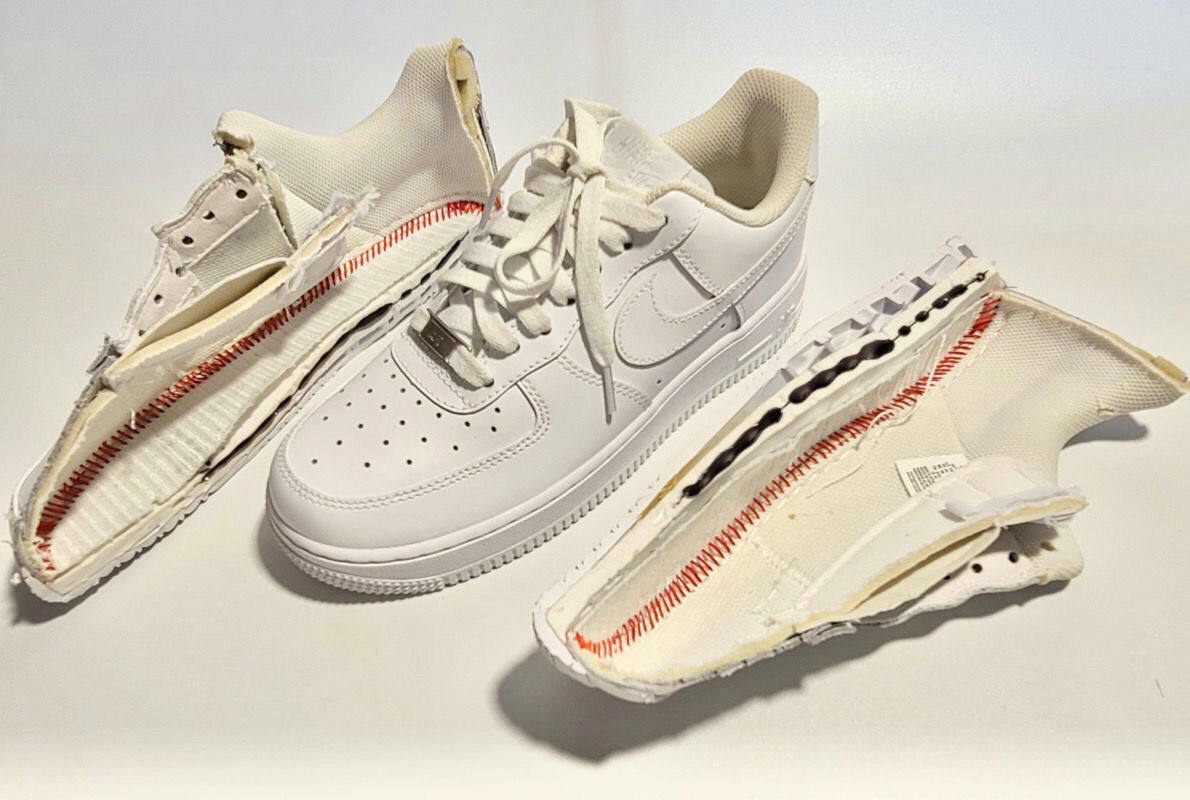 莆田纯原af1空军一号小麦sole气垫头层牛皮低高帮小白鞋男女板鞋黑银