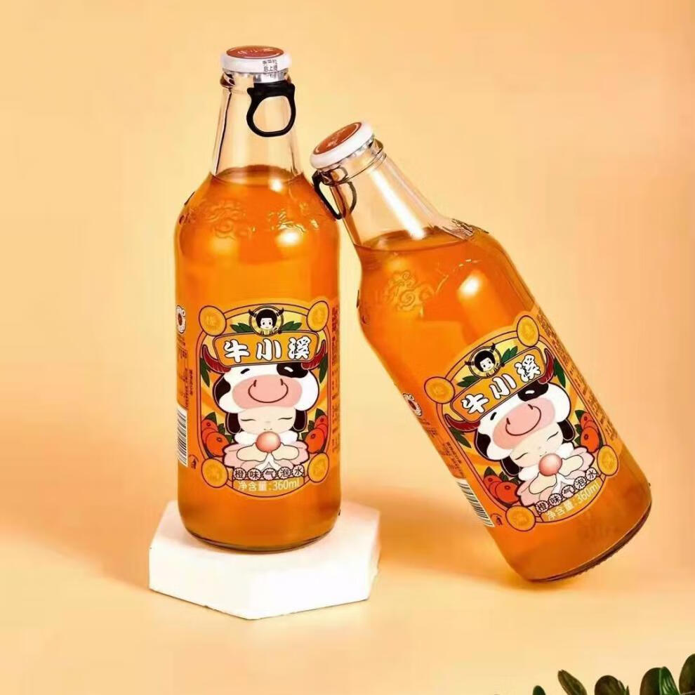 牛小溪汽水大白梨s牛小溪网红 东北老汽水 80后的回忆哦4瓶装*360ml 6