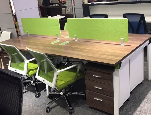 vantablack办公桌上挡板隔断办公桌屏风挡板桌子隔板吸音屏风桌面隔断