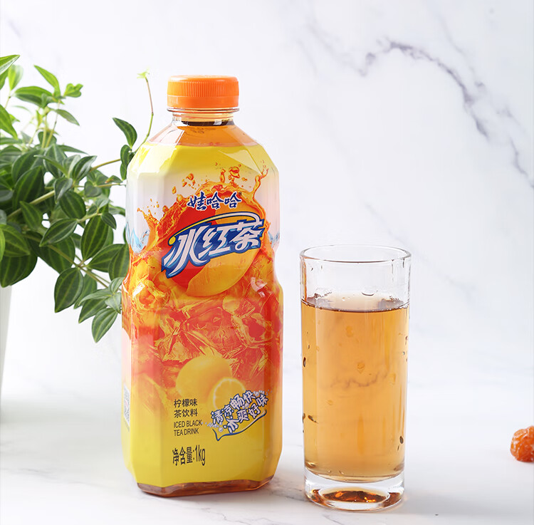 冰红茶 柠檬味红茶饮料饮品 夏季冰爽解暑清凉 冰红茶1l*4瓶【图片