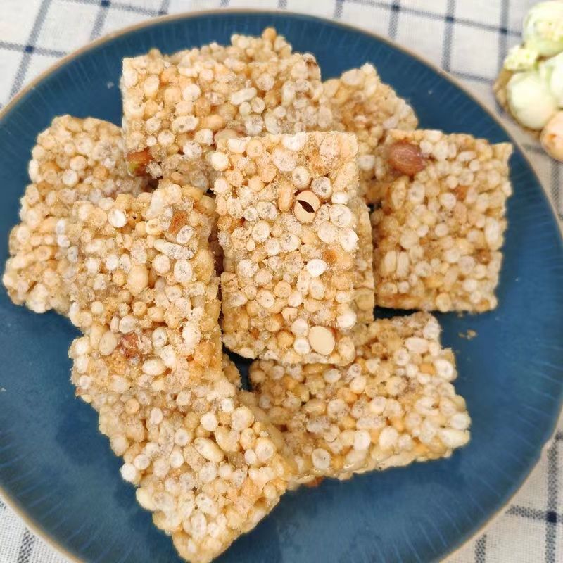 湖北天门特产麻叶子麦芽糖炒米糖监利潜江仙桃特色小吃麻糖年货 手工