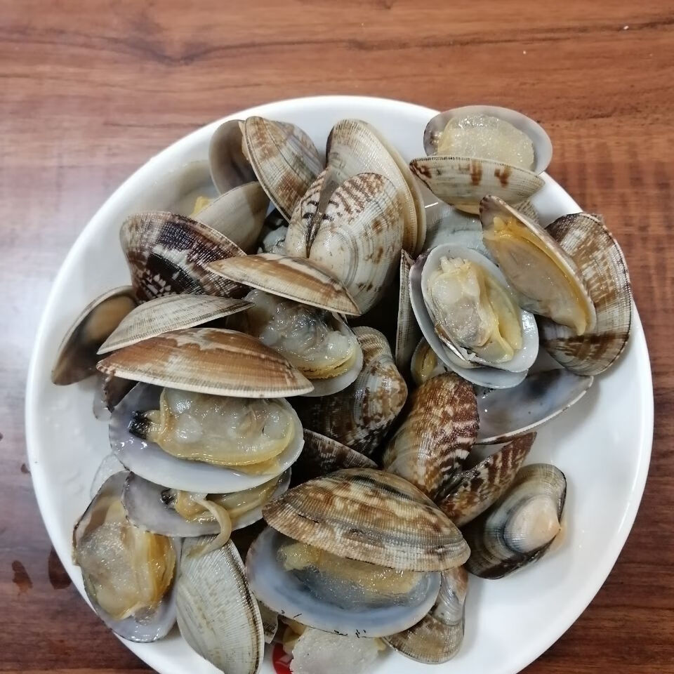 橙臻鲜冻煮杂色蛤真空沙蚬子花甲真空熟食无沙开袋即食三袋真空花甲