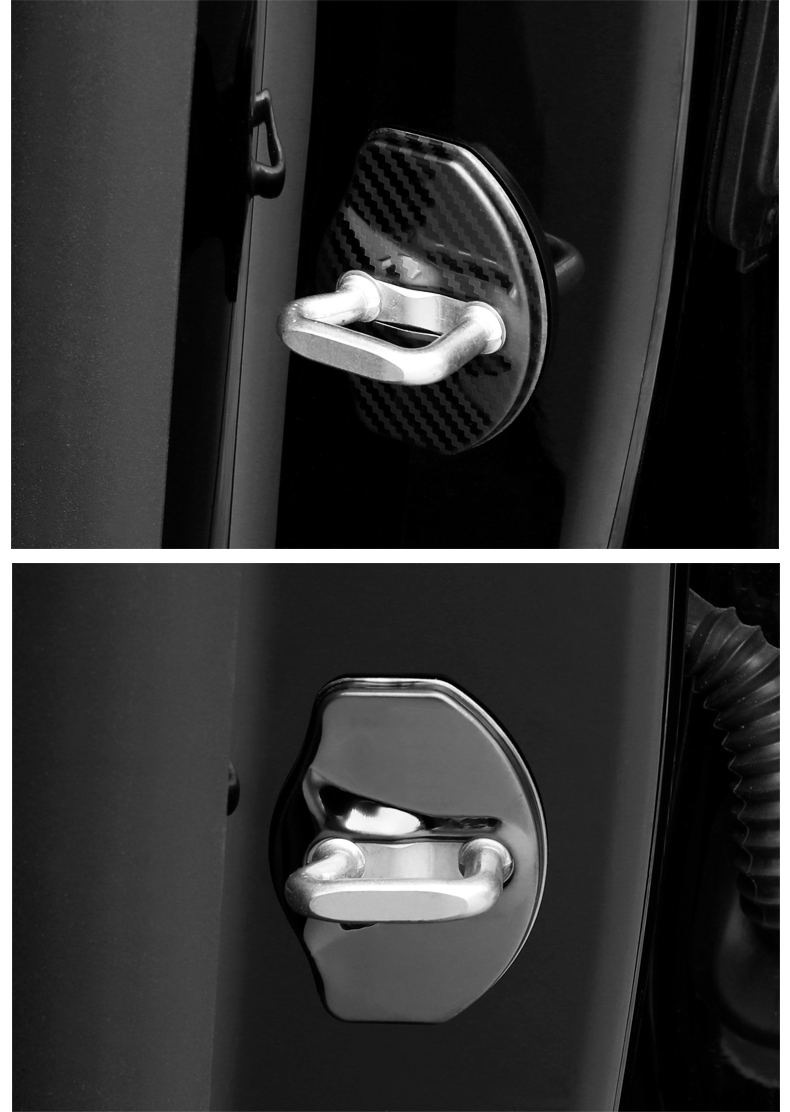 小米(mi)生态米家同款适用于tesla特斯拉model3门锁扣防锈盖保护壳