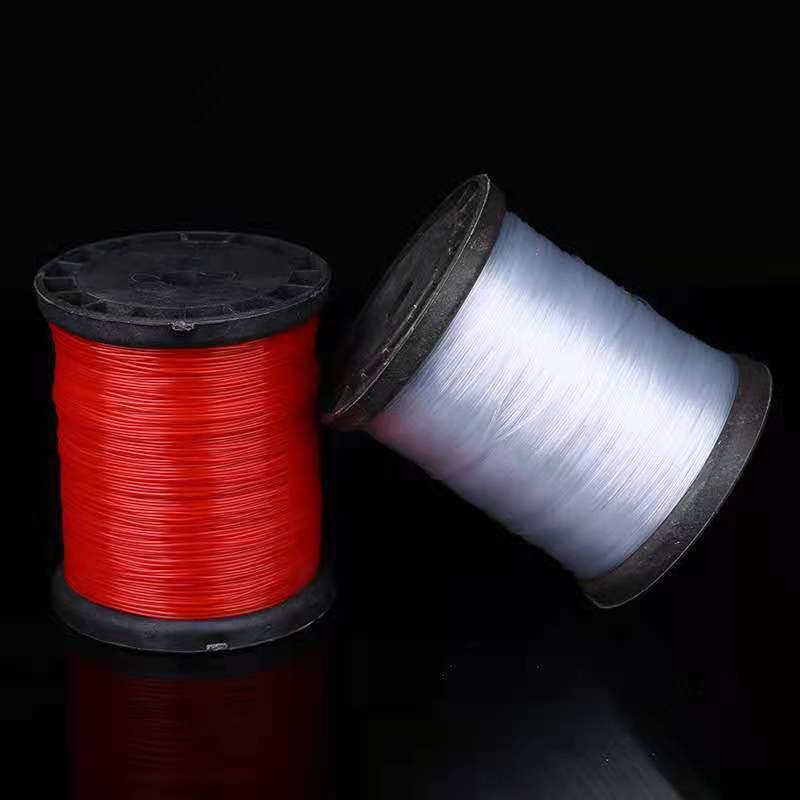 施工线鱼线透明玻璃丝泥工线工程建筑线6号8号红色白色成轴吊坠线 驰