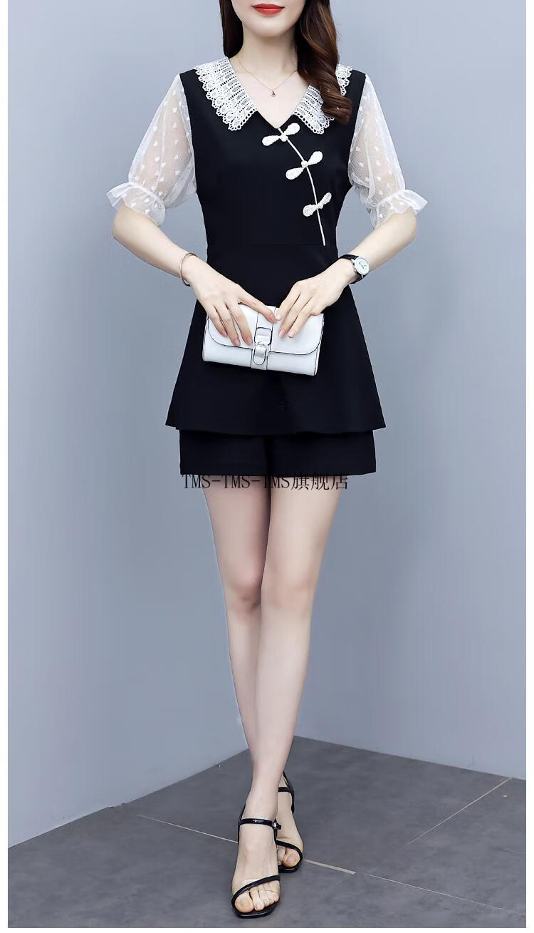 婷慕莎大码女装套装胖妹妹夏装新款加肥加大码200斤胖人女装肥胖mm