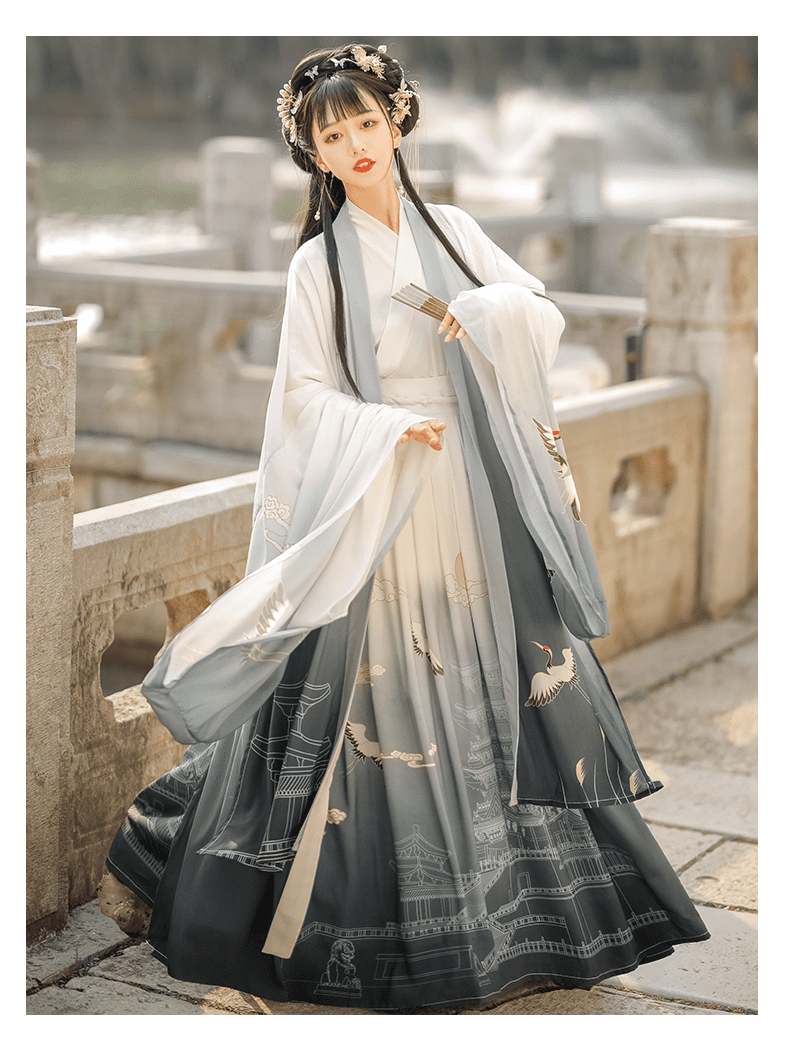 古装汉服女滕王阁汉服女原创中国风晋制齐腰襦裙魏晋风古装春季全套