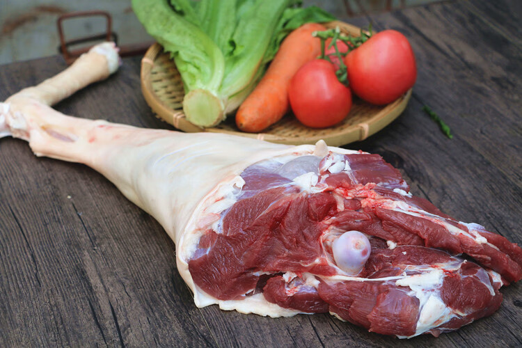 带皮羊腿6斤包装3000g 羊后腿羊前腿 农家散养山羊腿肉 新鲜羊肉 腾旺
