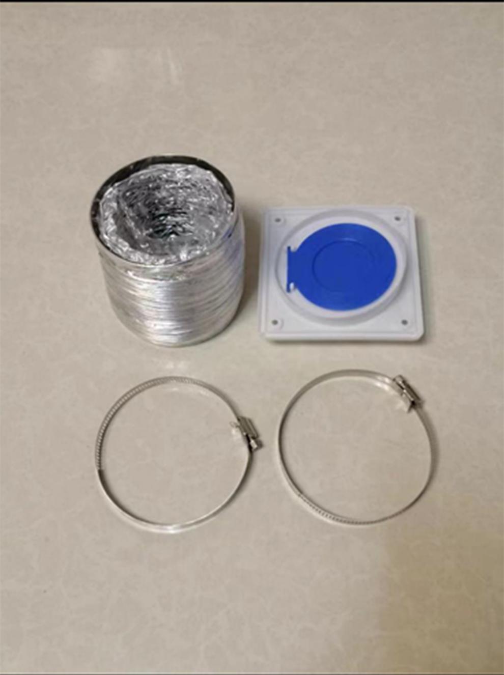 80/100mm排气烟管伸缩铝箔风管卫生间浴霸排风换气扇软管通风管通