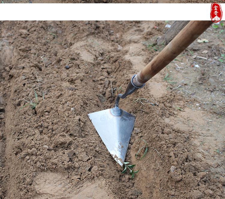 开沟机小型农用人工家用翻地松土开沟神器手拉犁锄草锄地开荒工具铁