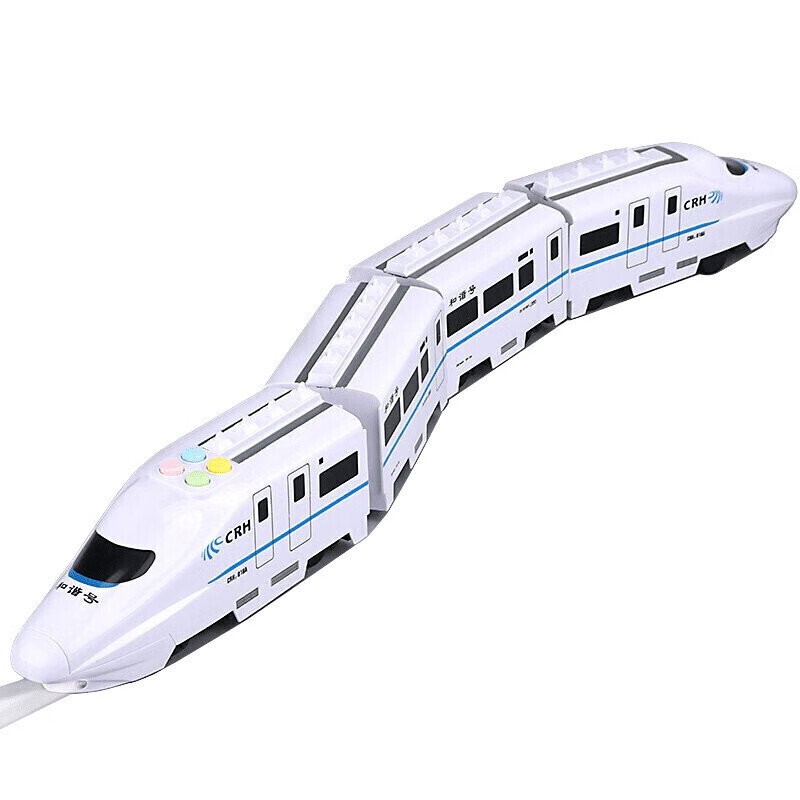 儿童大号和谐号电动列车组火车头高铁动车声光音乐男孩模型玩具车