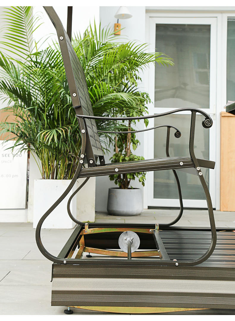 户外秋千摇椅动力室外四人户外秋千室外摇椅庭院露天花园铁艺摇摇椅