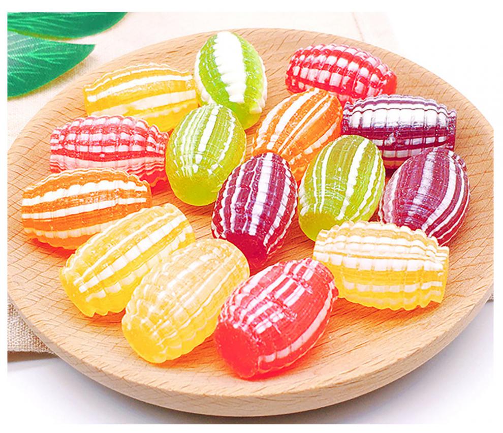 光腚糖老式水果糖东北光糖花糖球传统怀旧圆球形橘子瓣硬糖果500g 球