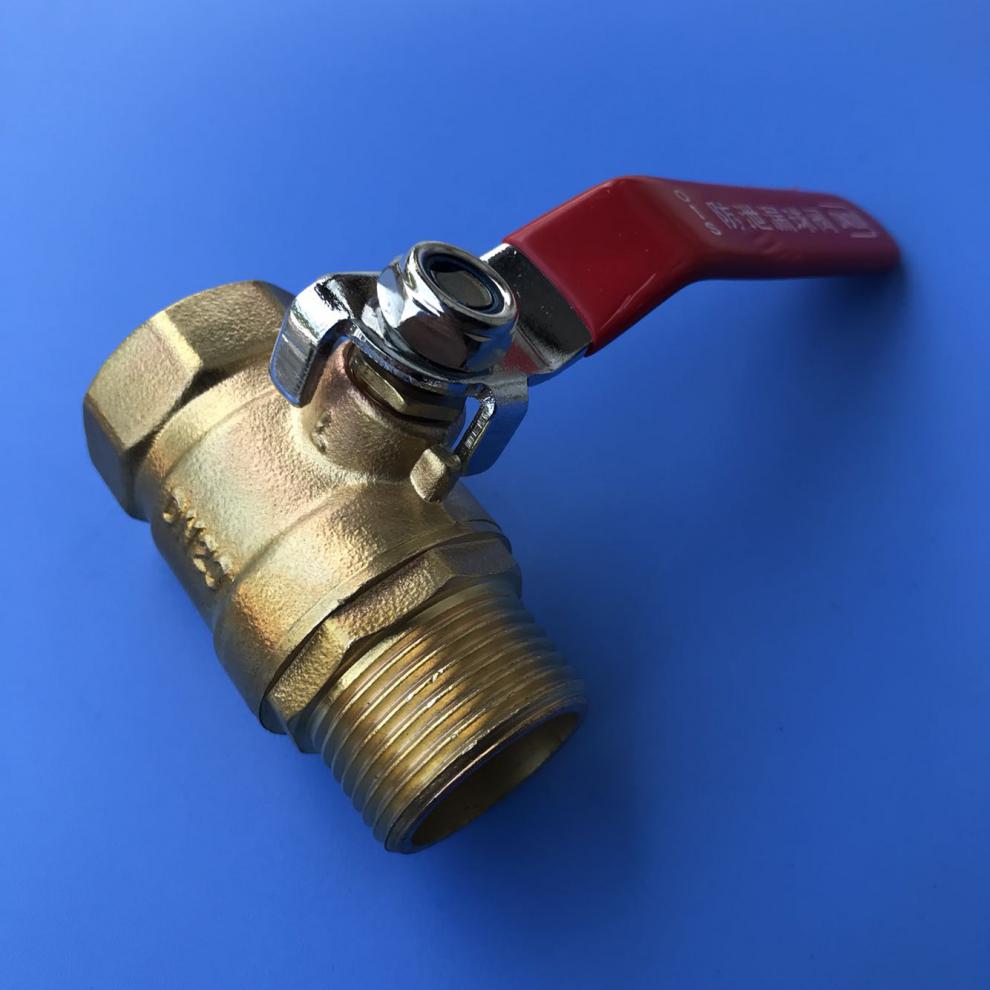 球阀内外丝螺纹水管开关阀门dn201525内外丝活接铜球阀dn251寸370克