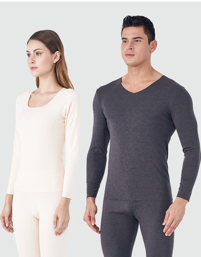 帕兰朵轻量版无痕德绒发热内衣保暖衣女加绒秋衣内穿低领单件打底衫