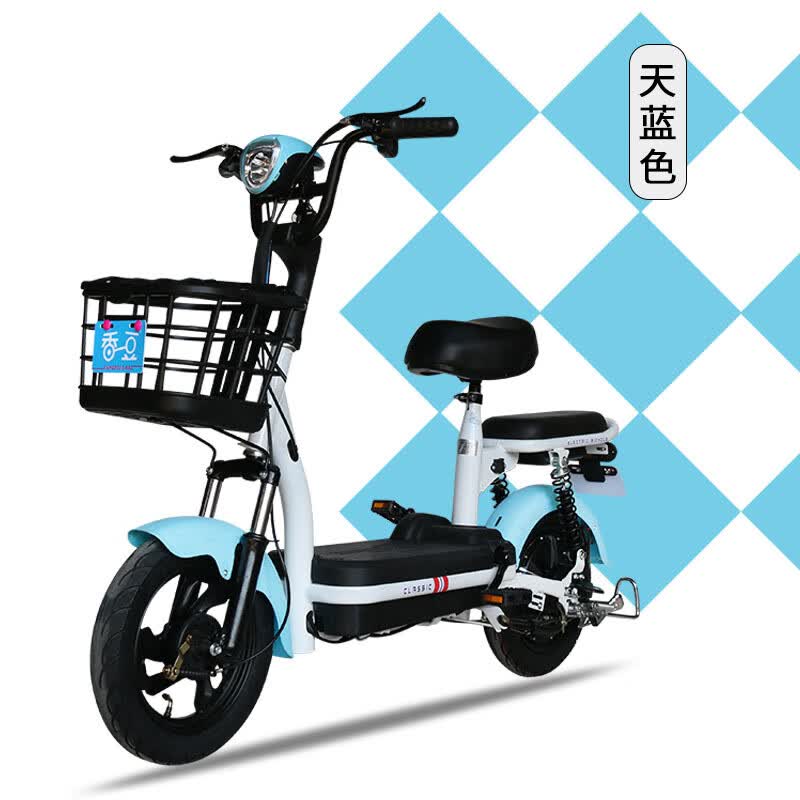 电瓶车20ah超长续航同款简易款电动自行车两轮车锂电48v电瓶车骑驰侠
