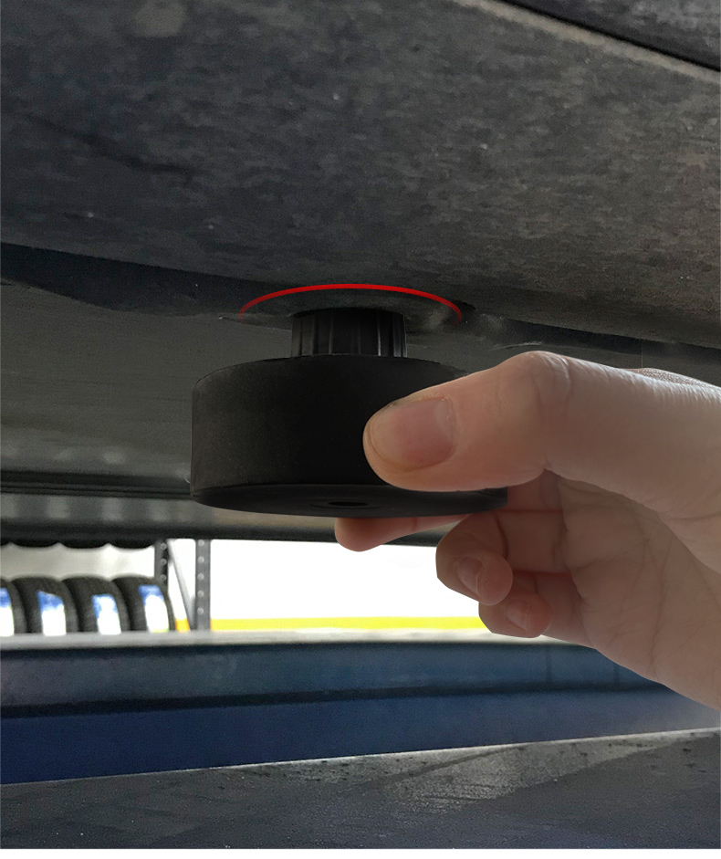 适用于特斯拉model3千斤顶垫modely橡胶减震垫改装配件 千斤顶硅胶垫