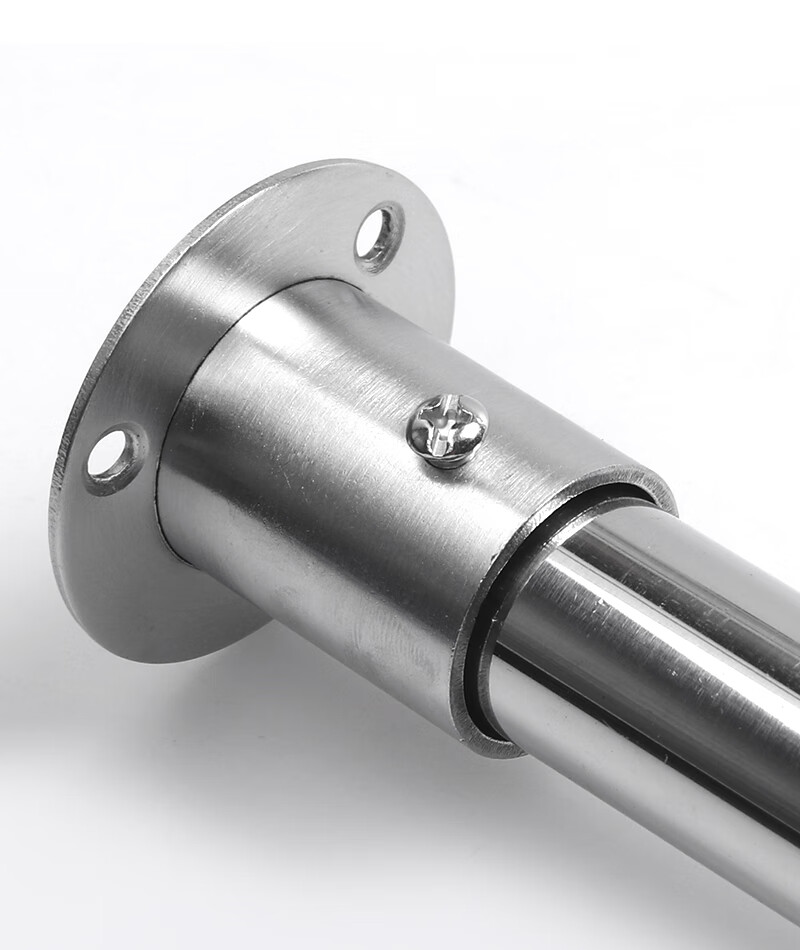 挂衣杆连接件配件木衣柜加固配件挂衣杆底座圆不锈钢管管件固定t实心