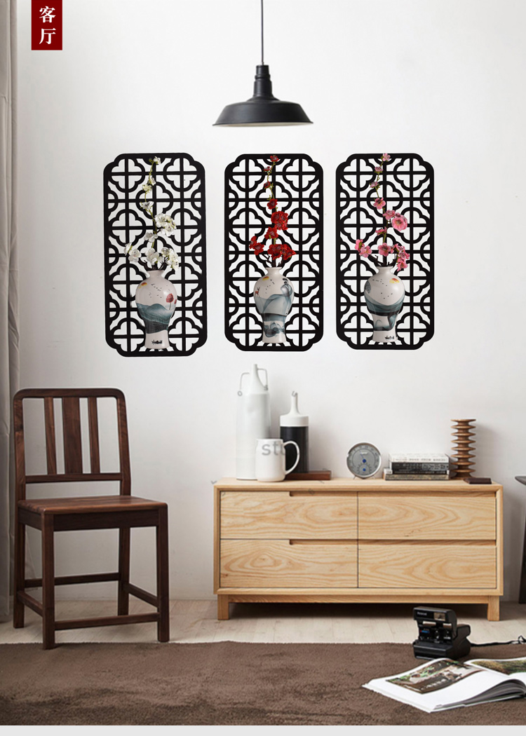 新中式装饰品墙体上面家居饰品玄关墙面装饰挂件餐厅客厅背景壁饰墙上