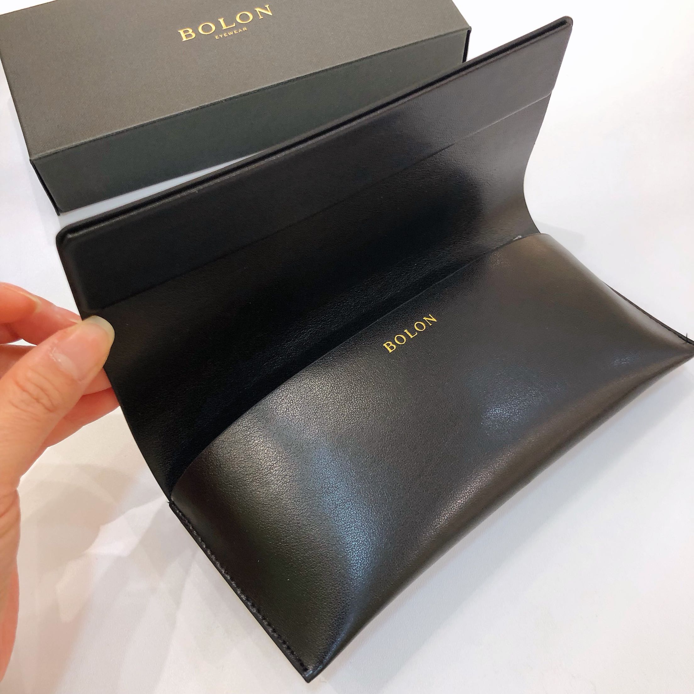 暴龙眼镜盒皮质翻盖太阳镜光学近视镜盒原装镜布质保卡 太阳镜皮质