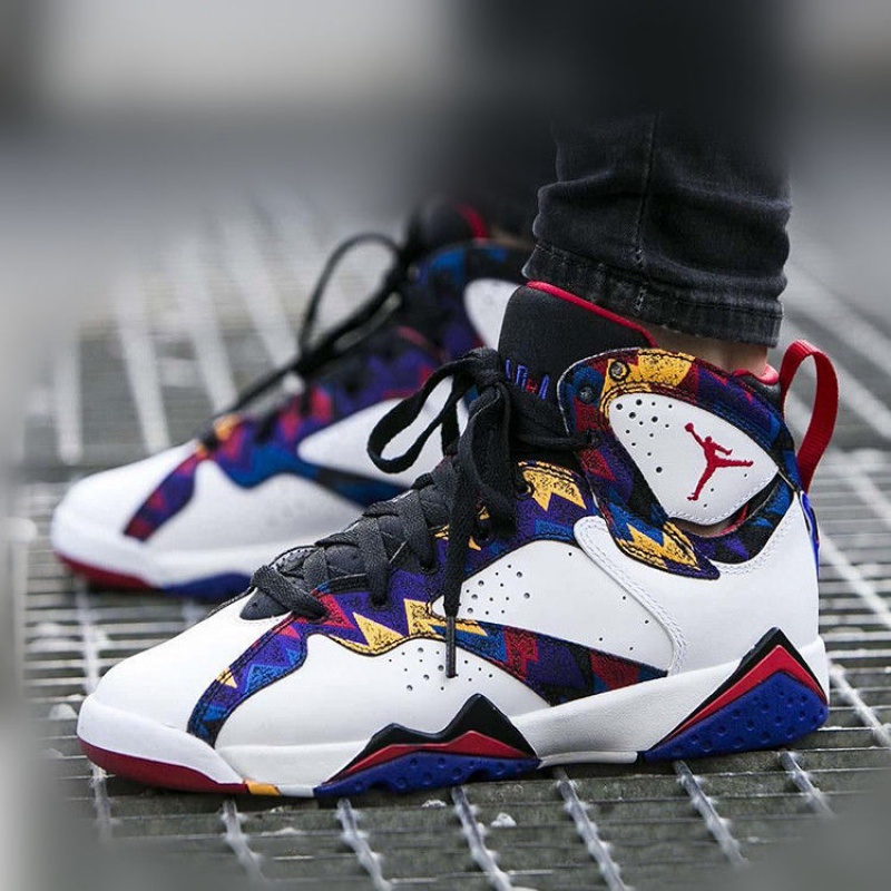 耐克nike品质莆田aj官网乔7代热熔岩男女鞋篮球鞋aj7毛衣奥运黑红