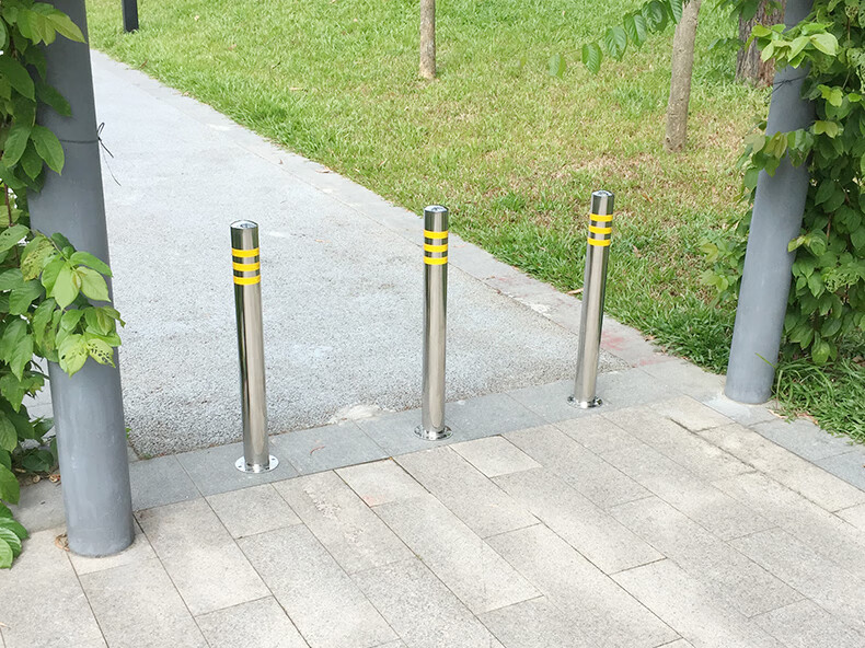 不锈钢停车桩立柱车位锁地锁移动挡车活动路桩抗压车库占位地锁76600