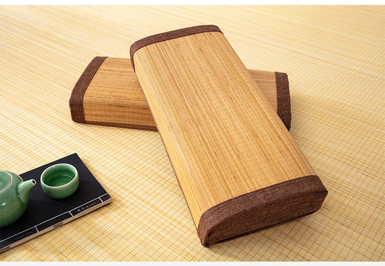 竹枕头凉席枕头夏天凉枕夏季凉爽单人护颈颈椎枕成人午睡硬枕头a款