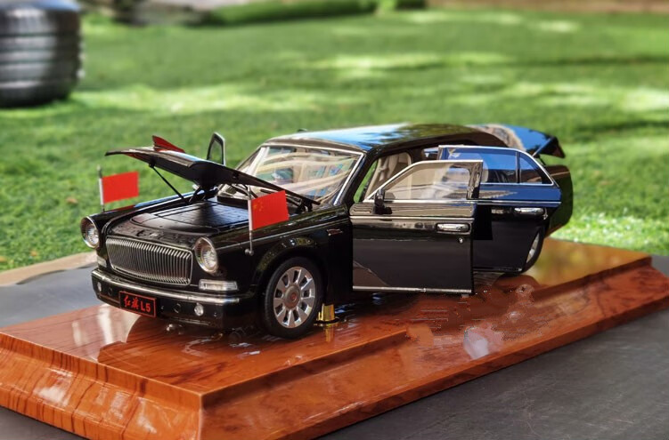 不舍天真一汽原厂红旗l5合金汽车模型118检阅阅兵礼宾车豪华轿车模