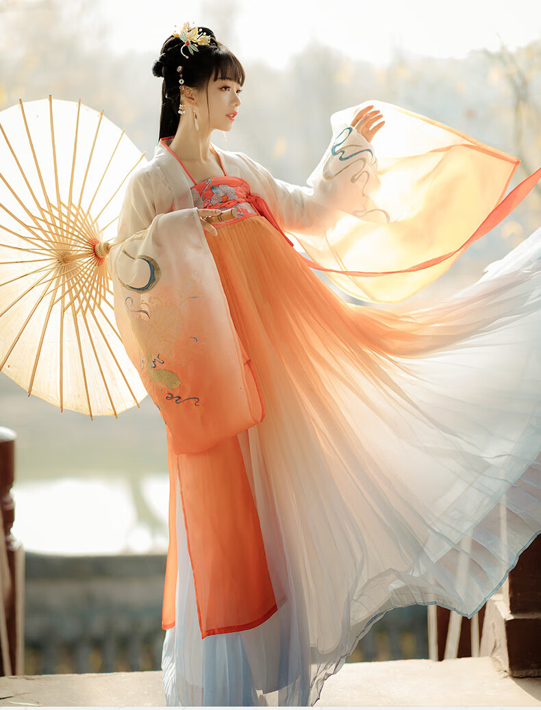 恒源祥汉服女【大鱼海棠】齐胸襦裙6米摆大袖衫重工刺绣日常 大鱼海棠