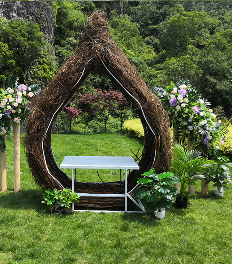 巴厘岛网红鸟巢悬挂秋千户外装饰景区婚纱拍摄道具民宿吊床创意j