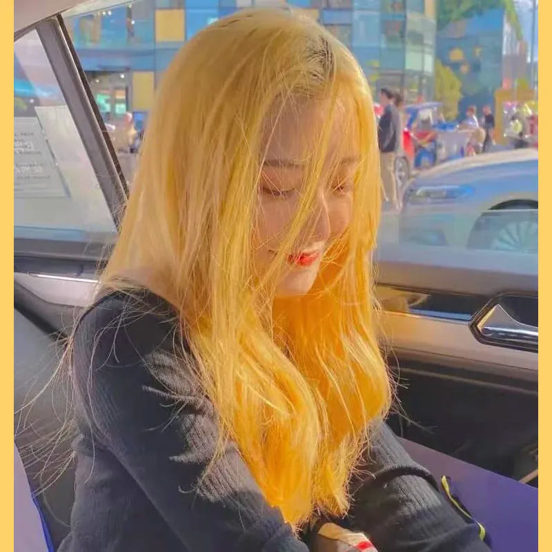 荧光黄【头发已有8度黄的选】【图片 价格 品牌 报价】-京东