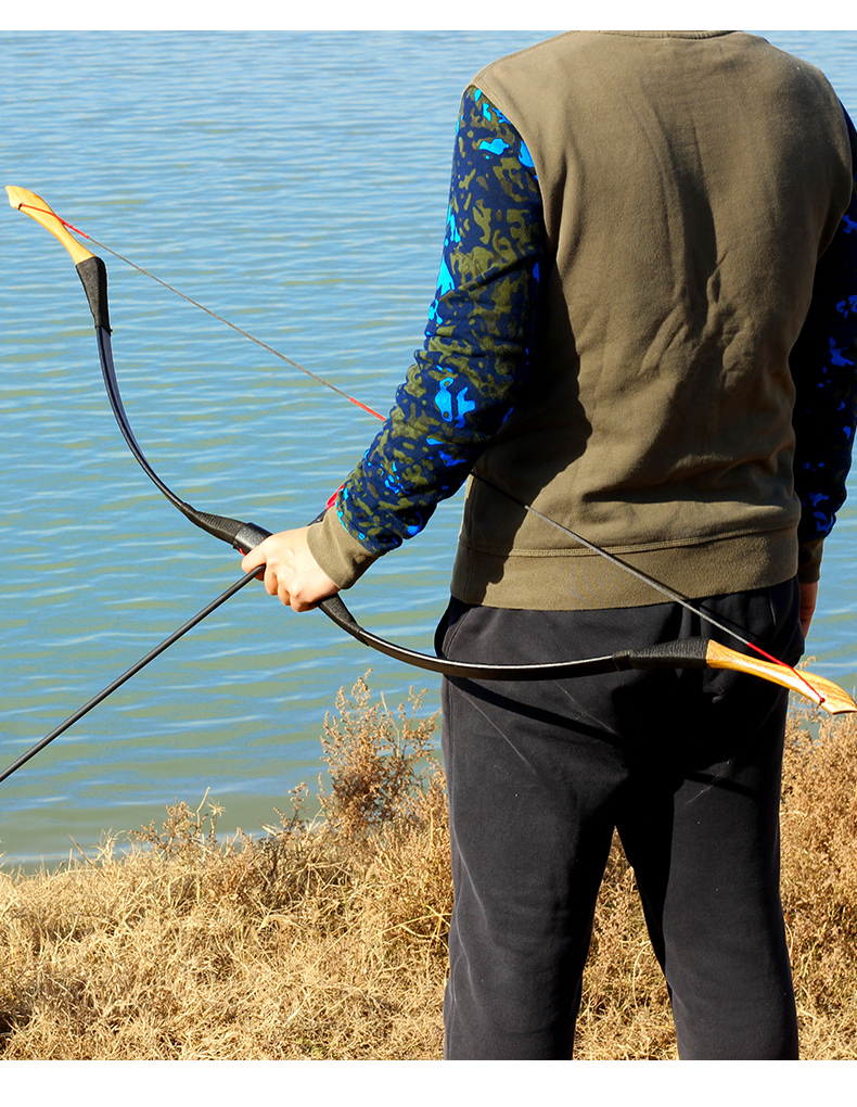 传统弓箭专业射击套装中国古代木质蒙古弓清汉射箭道具一体反曲弓