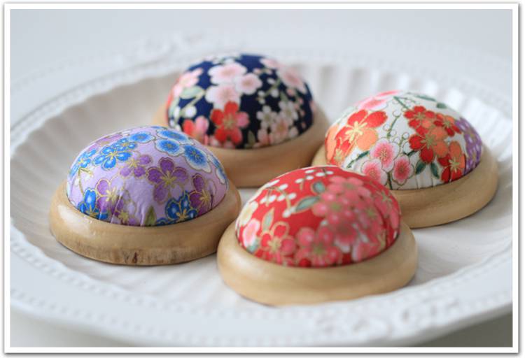 十字绣针插包和风烫金兔子原木底插针垫腕带插针包diy手工十字绣工具