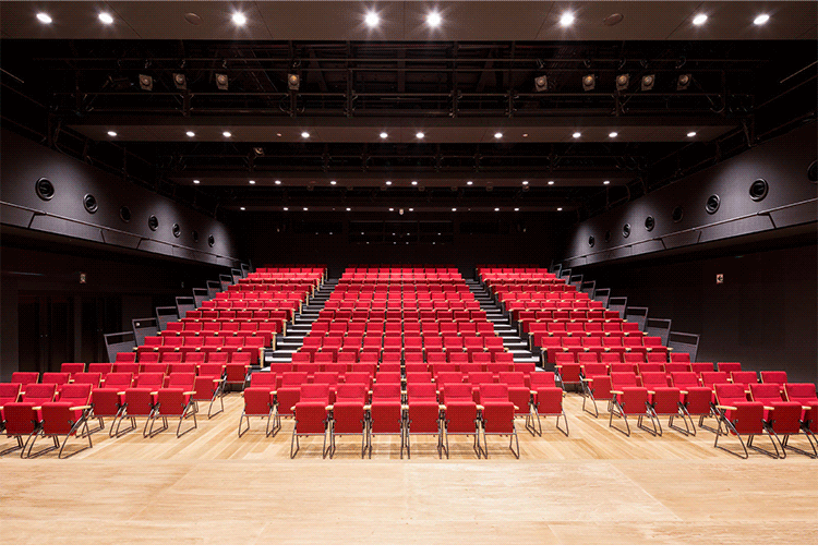 场馆座椅电动伸缩看台座椅观众席手动移动剧场场馆连排椅厂家 手动