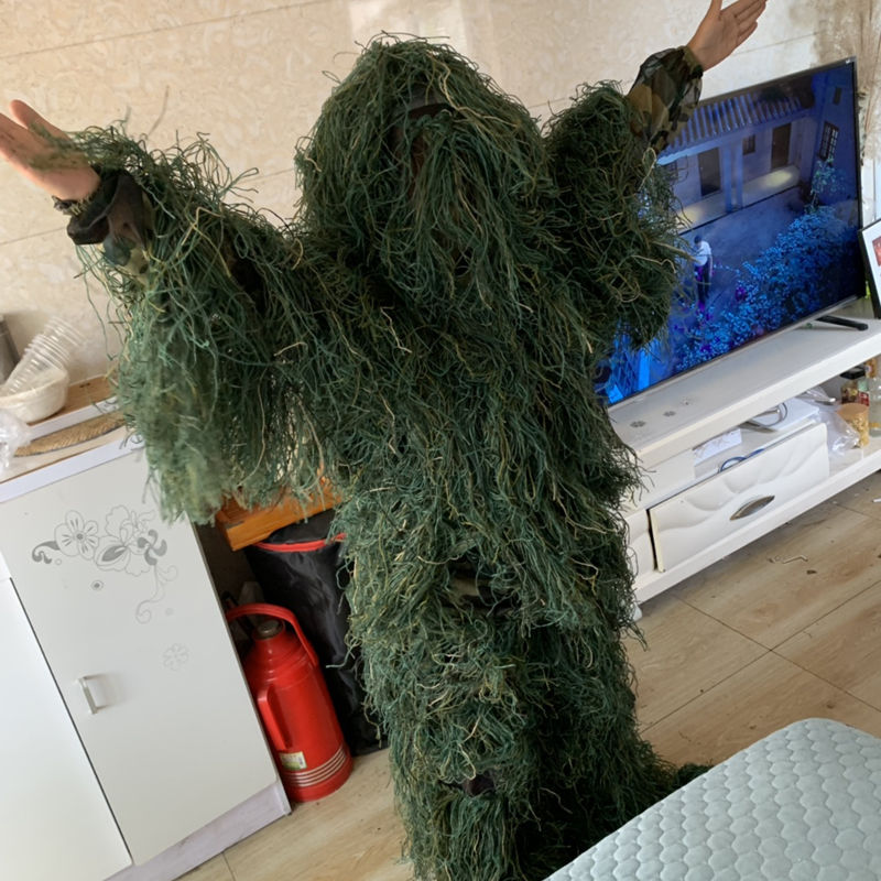 吉利服儿童小学生吃鸡沙漠极地服丛林小孩和平基地服精英 五件套白色