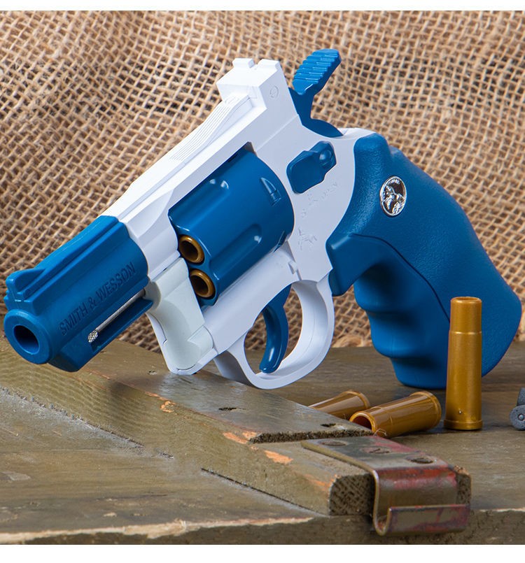 左轮软弹枪吃鸡绝地儿童玩具枪格洛克柯尔特可发射zp5模型手抢男 升级