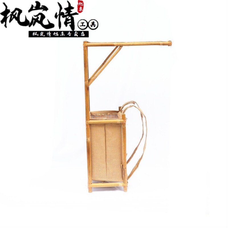 宁采臣背篓竹制书生书童背书箱行脚僧状元箱古装道具竹编徒步背包成人